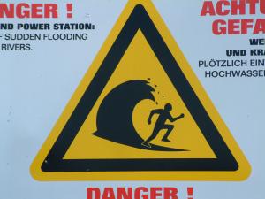 No swimming, surfers beware